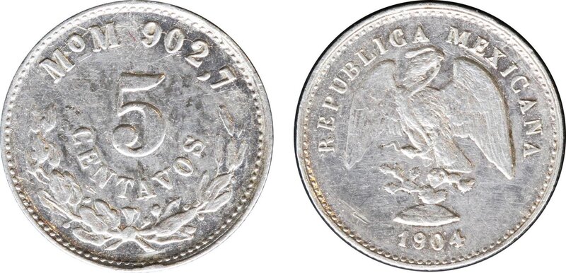 5 CENTAVOS HERMOSILLO (1904/804)