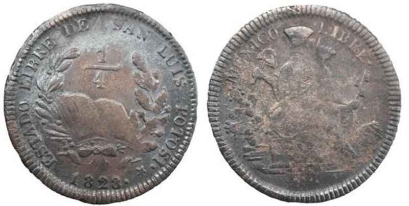 1/4 SAN LUIS POTOSI (1828)