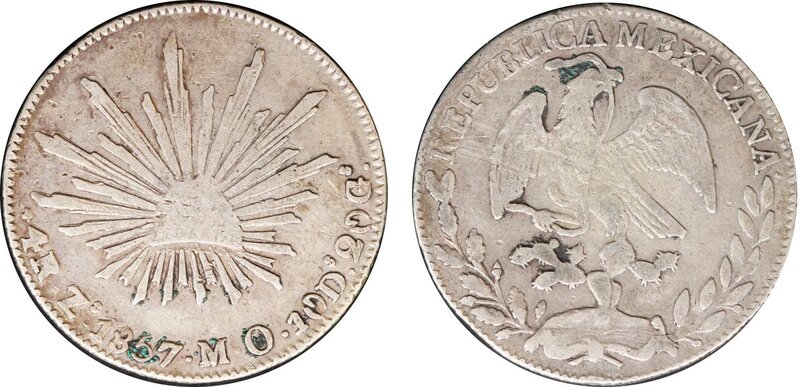 4 REALES ZACATECAS (1857)
