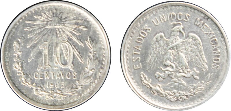 10 CENTAVOS 1905 (1905)