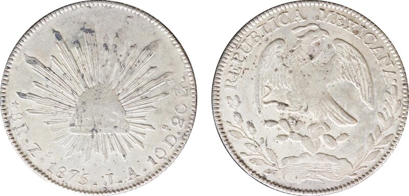 8 REALES ZACATECAS (1875)