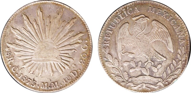8 REALES DE CHIHUAHUA (1875)