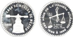 450 ANIVERSARIO CASA DE MONEDA DE MEXICO (1986)