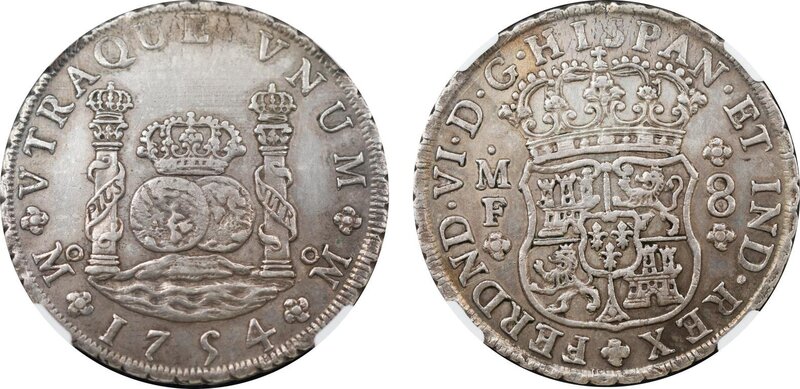 8 REALES FERNANDO VI (1754)