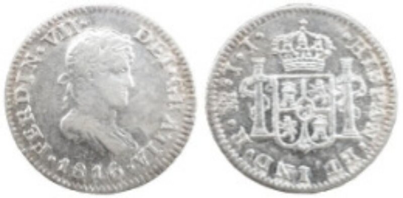 1/2 REAL FERNANDO VII (1816)