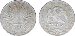 8 REALES HERMOSILLO (1894)