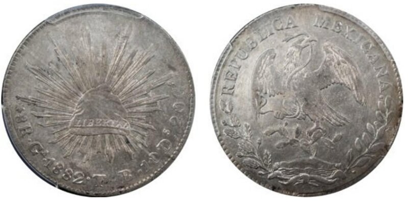 8 REALES GUADALAJARA (1882)