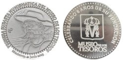 LOTE DE 2 MEDALLAS PLATA Y BRONCE MUSEO DE LOS TESOROS ED.(2025)