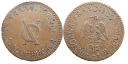 10 CENTAVOS CHICONCUATLA (1915)