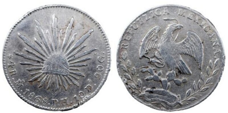 4 REALES MEXICO (1868)