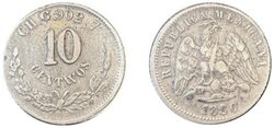 10 CENTAVOS CHIHUAHUA (1880)