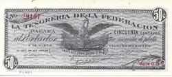 50 CENTAVOS TESORERIA DE LA FEDERACION (1914)