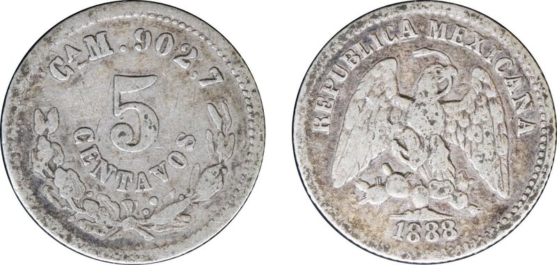 5 CENTAVOS CHIHUAHUA (1888)