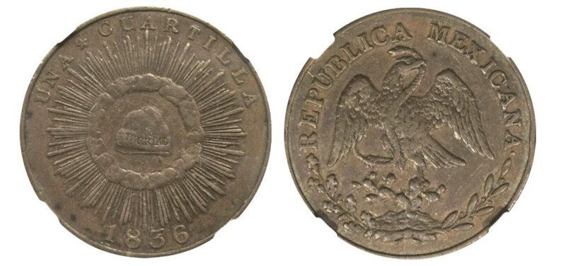 1/4 GUANAJUATO (1836)