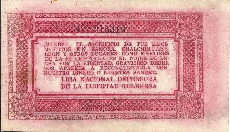 20 CENTAVOS CONTRIBUCION PARA LA CONQUISTA DE LA LIBERTAD (1927)
