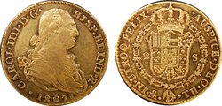 2 ESCUDOS CARLOS IV (1807)