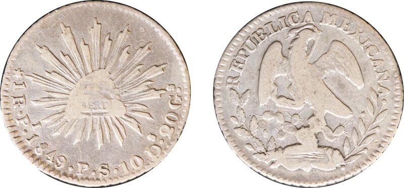 1 REAL DE SAN LUIS POTOSI (1849)