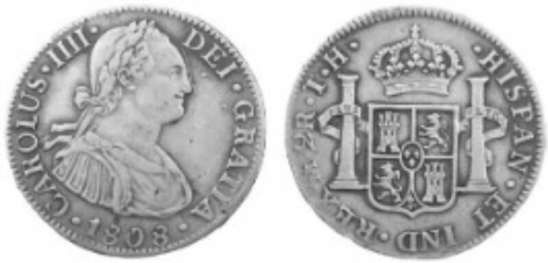 2 REALES CARLOS IV (1808/7)