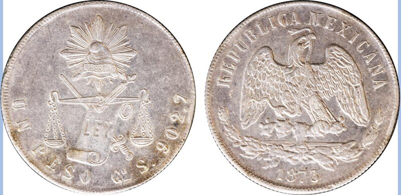 1 PESO GUANAJUATO (1873)