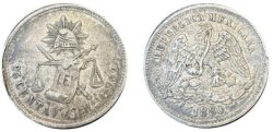 25 CENTAVOS HERMOSILLO (1880)