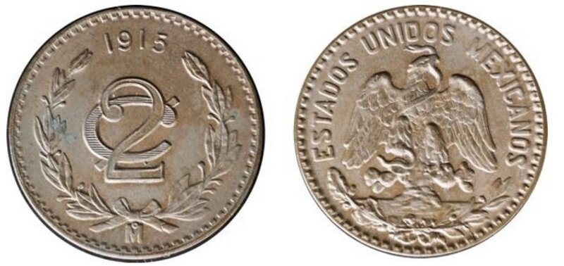 2 CENTAVOS ZAPATISTA (1915)