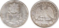 1 PESO OAXACA (1873)