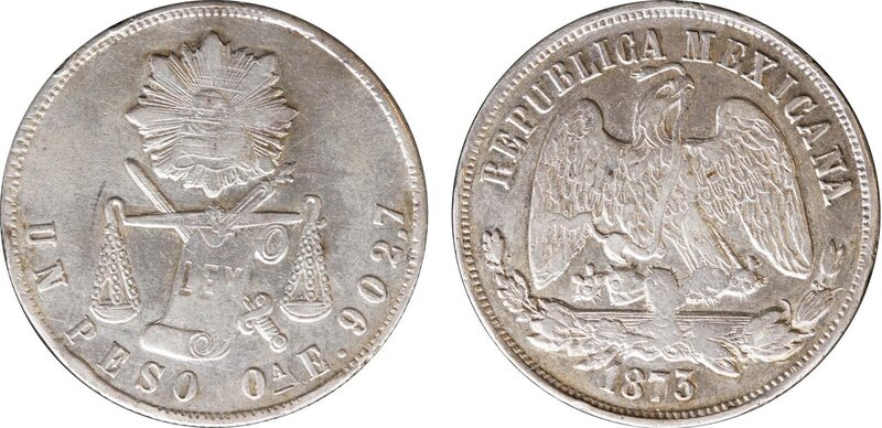1 PESO OAXACA (1873)