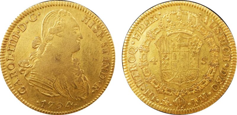 4 ESCUDOS CARLOS IV (1794/3)