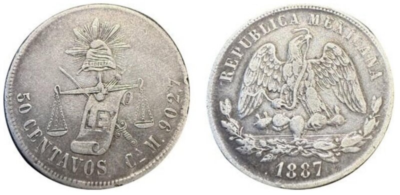 50 CENTAVOS CHIHUAHUA (1887)