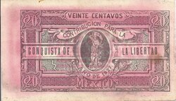 20 CENTAVOS CONTRIBUCION PARA LA CONQUISTA DE LA LIBERTAD (1927)
