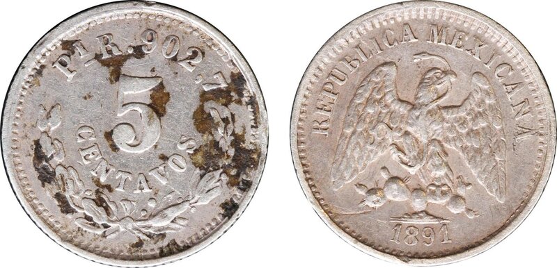 5 CENTAVOS SAN LUIS POTOSI (1891)
