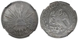 2 REALES DE GUADALUPE Y CALVO (1849)