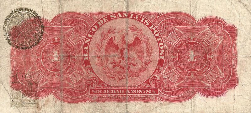 1 PESO BANCO DE SAN LUIS POTOSI (1914)