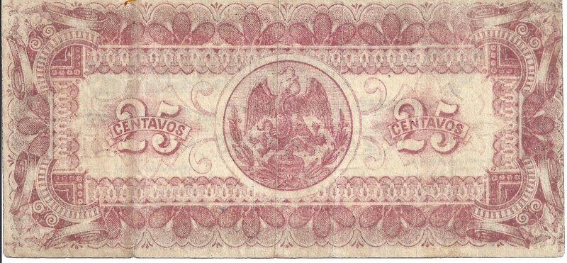 25 CENTAVOS ESTADO DE DURANGO