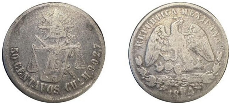 50 CENTAVOS CHIHUAHUA (1884)