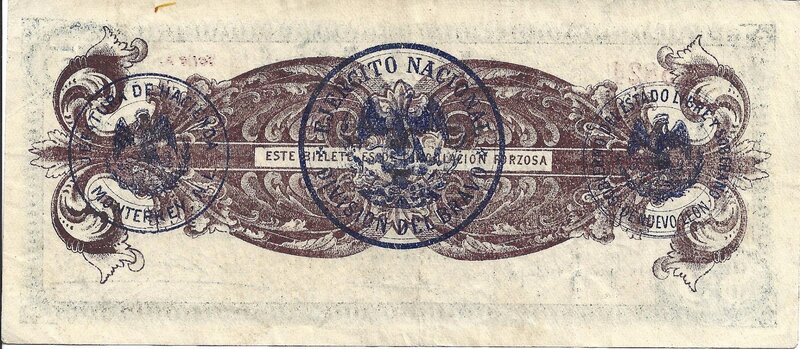 5 PESOS REPUBLICA MEXICANA (1914)