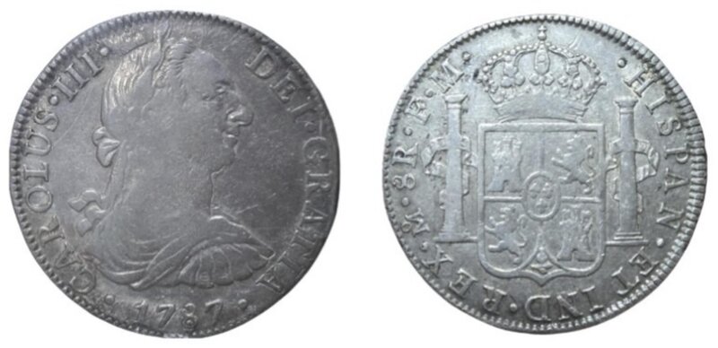 8 REALES CARLOS IV (1787)