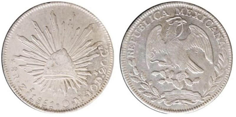 8 REALES ZACATECAS (1851)