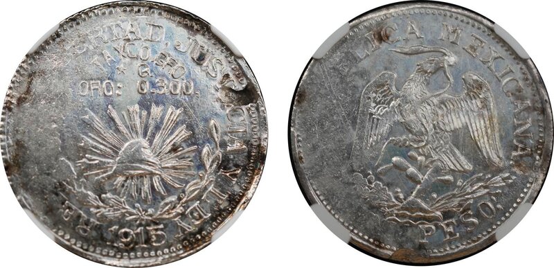 1 PESO TAXCO GUERRERO (1915)