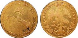 2 ESCUDOS GUANAJUATO (1849)