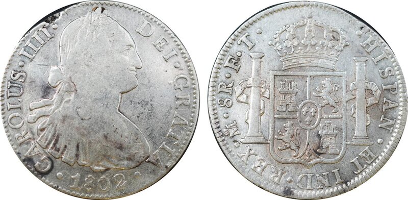 8 REALES CARLOS IV (1802)