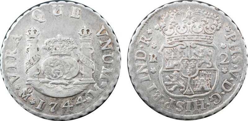 2 REALES FELIPE V (1744/3)