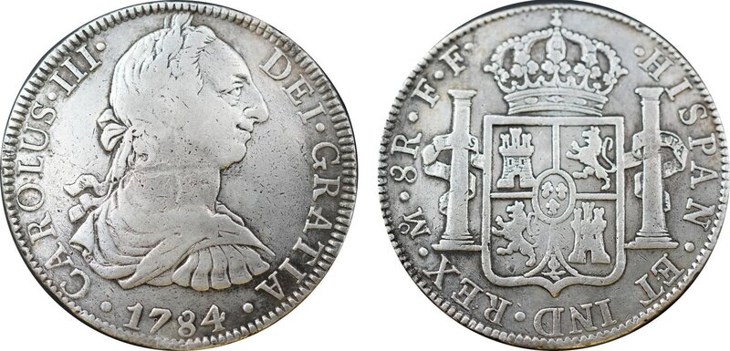 8 REALES CARLOS III (1784)