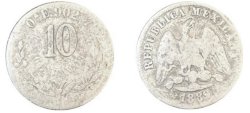 10 CENTAVOS OAXACA (1889)