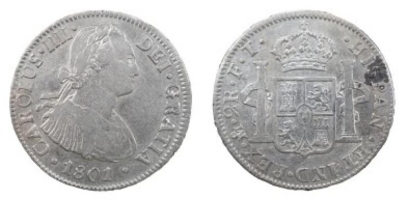 2 REALES CARLOS IV (1801)