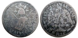 25 CENTAVOS CHIHUAHUA (1871)