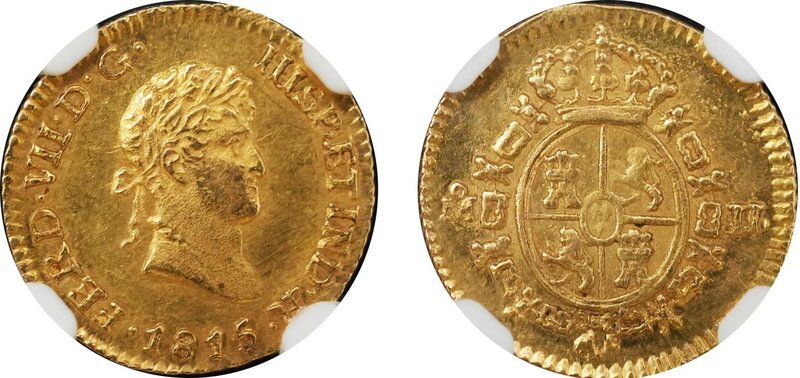 1/2 ESCUDO FERNANDO VII (1815/4)