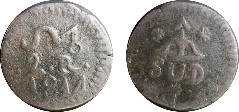 2 REALES SUD (1814)