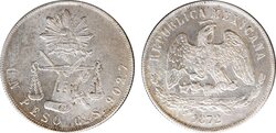 1 PESO GUANAJUATO (1872)