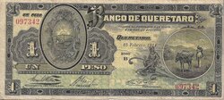1 PESO BANCO DE QUERETARO (1914)